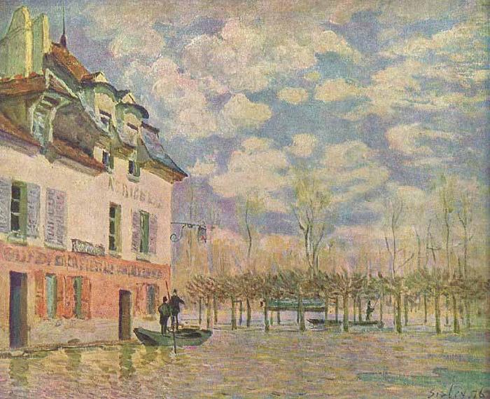 Alfred Sisley Kahn in der uberschwemmung Sweden oil painting art